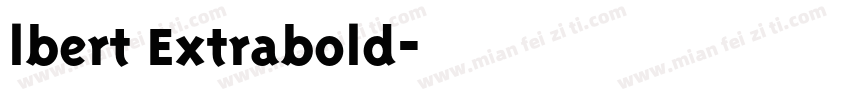 lbert Extrabold字体转换